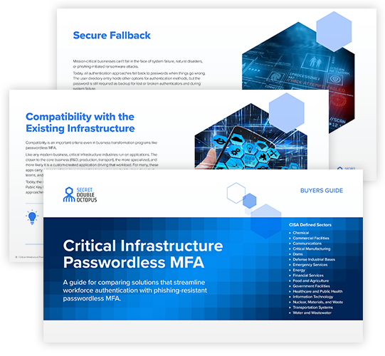Critical Infrastructure Passwordless MFA Buyer’s Guide